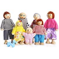 Los mejores  - Playtee Muñecas de Familia con Muebles de Casa de Conjunto de Juguetes